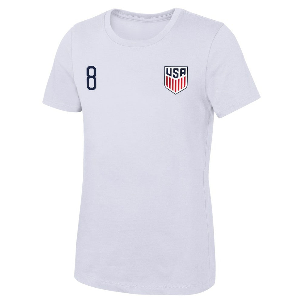 Weston McKennie USMNT Women's Name & Number T-Shirts - White
