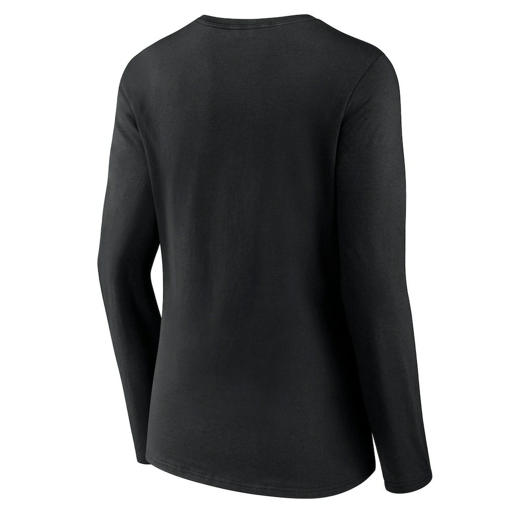 New York Jets Women's Victory Arch Long Sleeve V-Neck T-Shirt Black - NFL
