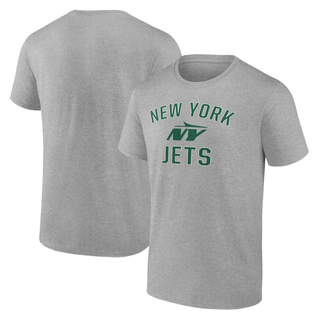 New York Jets Victory Arch T-Shirt Heather Gray - NFL
