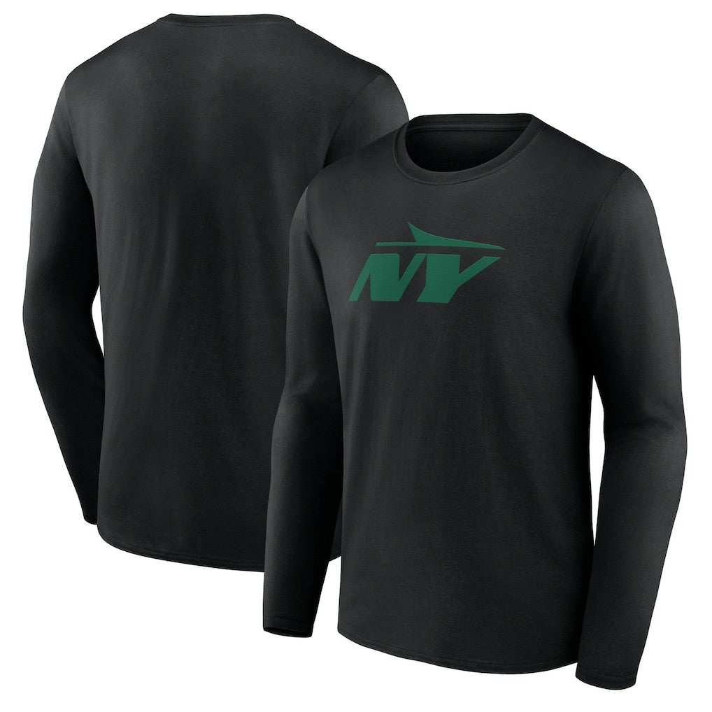 New York Jets Secondary Logo Long Sleeve T-Shirt Black - NFL