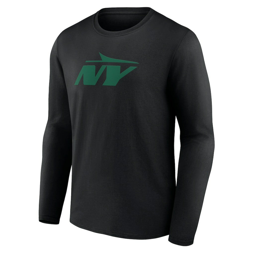 New York Jets Secondary Logo Long Sleeve T-Shirt Black - NFL