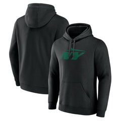 New York Jets Secondary Logo Pullover Hoodie Black - NFL