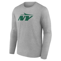 New York Jets Secondary Logo Long Sleeve T-Shirt Gray - NFL