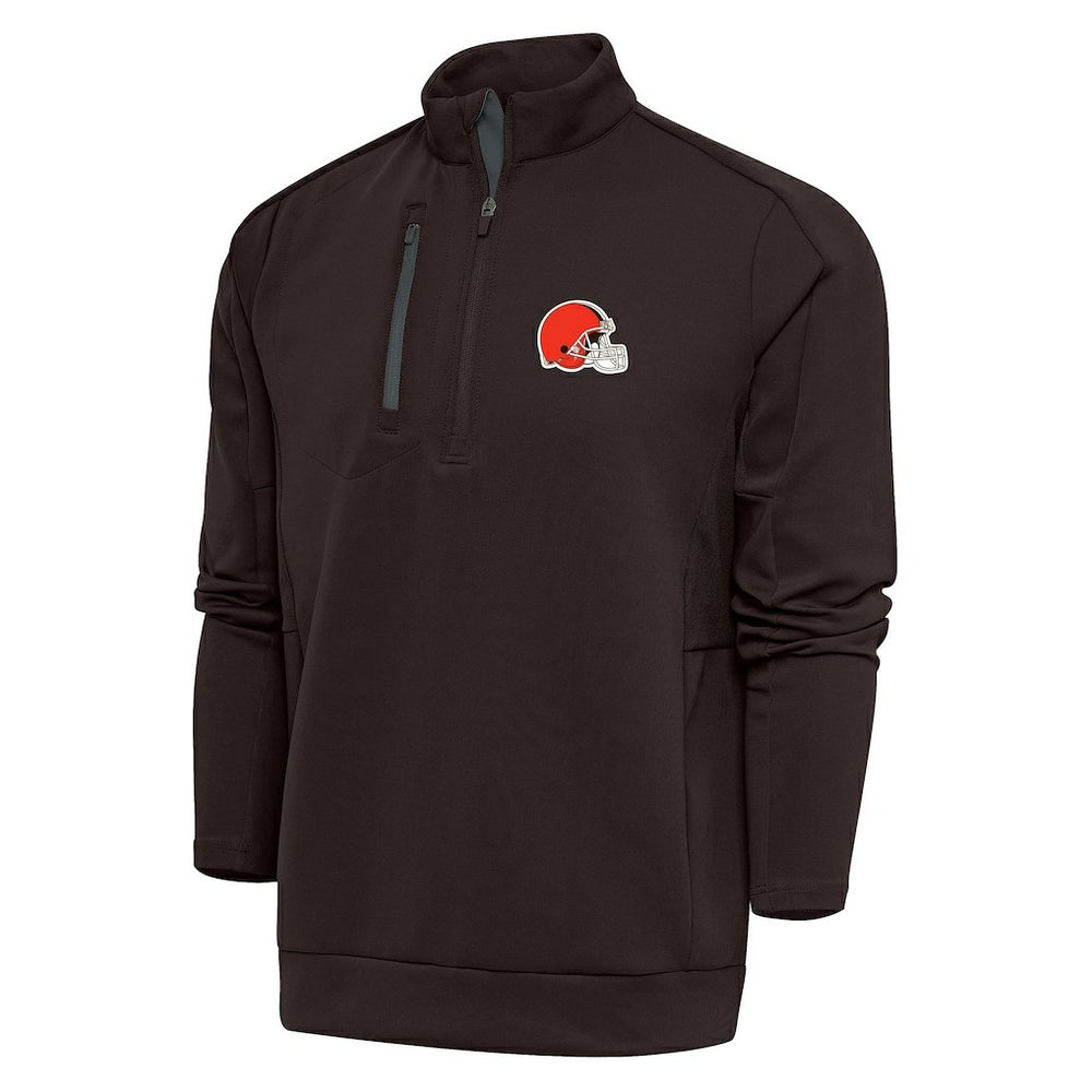 Cleveland Browns Antigua Generation Quarter-Zip Pullover Top Brown - NFL