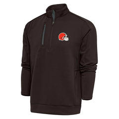 Cleveland Browns Antigua Generation Quarter-Zip Pullover Top Brown - NFL