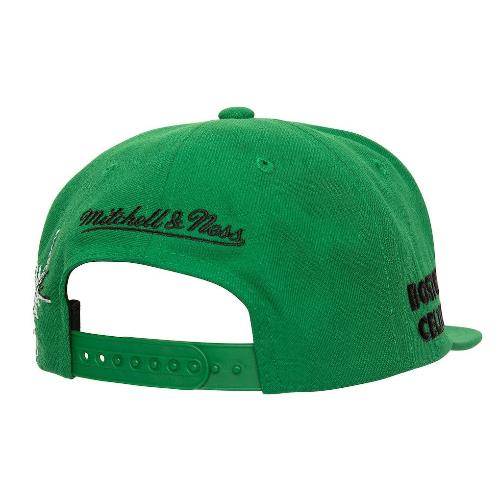 Mitchell & Ness - Boston Celtics Starlight Snapback Hat - Kelly Green