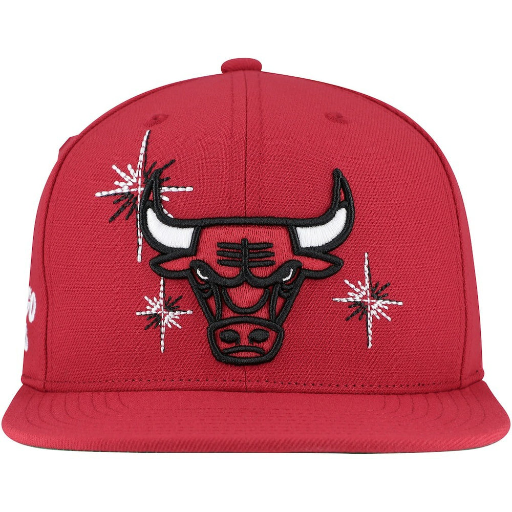 Mitchell & Ness - Chicago Bulls Starlight Snapback Hat - Red