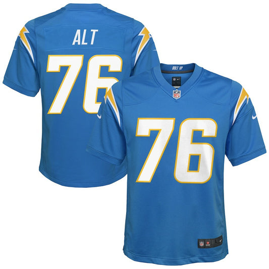 Joe Alt Los Angeles Chargers Youth Game Jersey - Powder Blue | NFL Jerseys