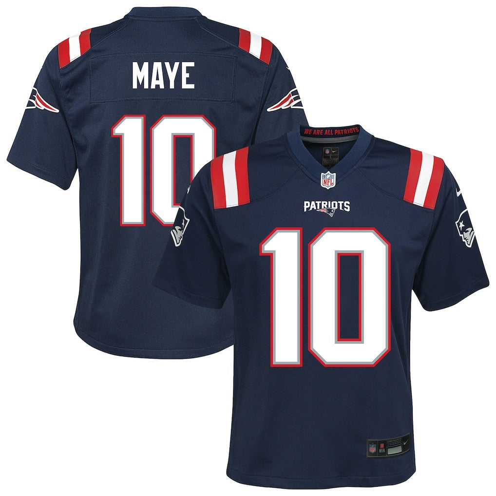 Drake Maye New England Patriots Youth Game Jersey Navy - Nike