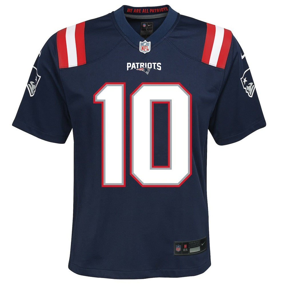 Drake Maye New England Patriots Youth Game Jersey Navy - Nike