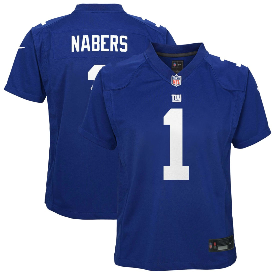 Malik Nabers New York Giants Youth Game Jersey Royal - Nike