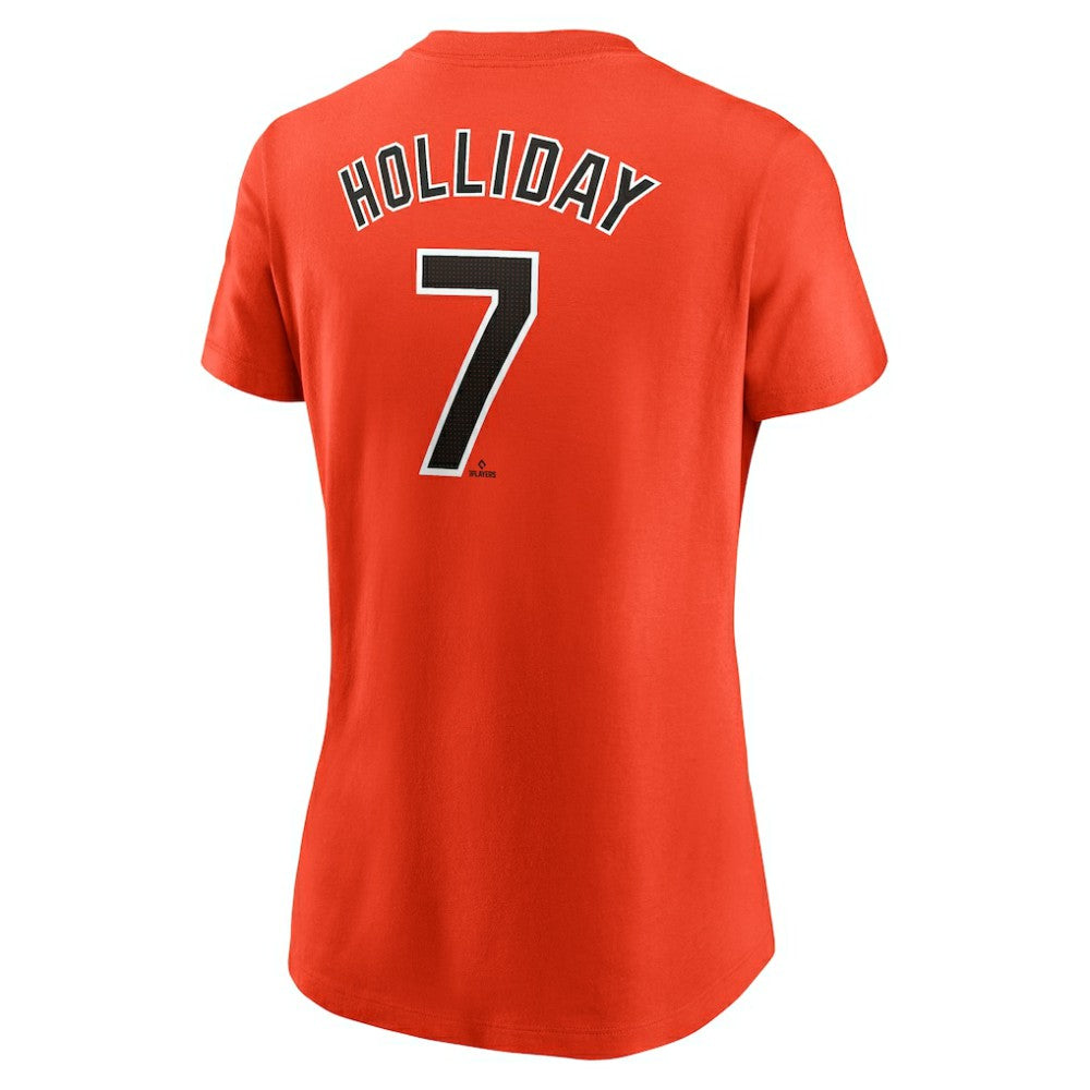 Jackson Holliday Baltimore Orioles Nike Women's Cooperstown Collection Fuse Name & Number T-Shirt Clearance