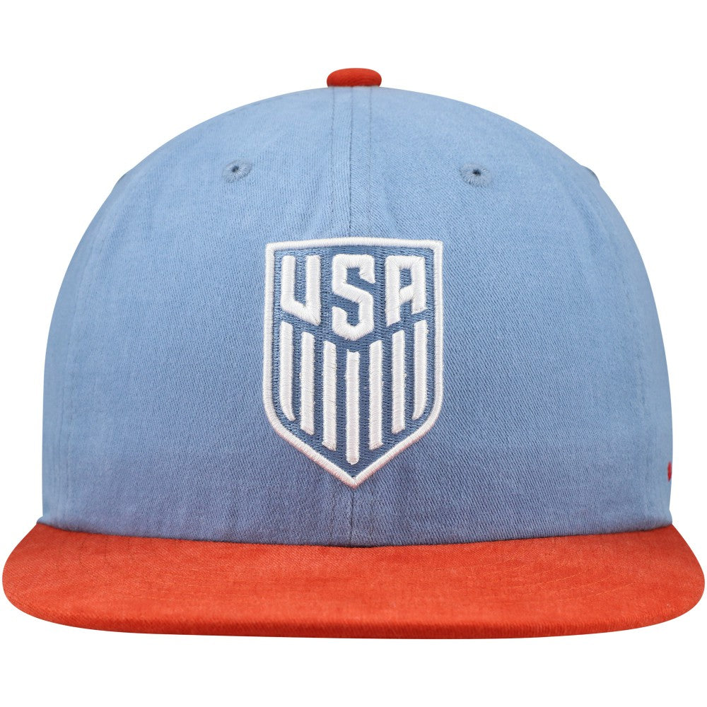 USMNT Unisex Swingman Adjustable Hat - Light Blue/Red