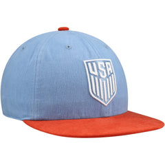 USMNT Unisex Swingman Adjustable Hat - Light Blue/Red