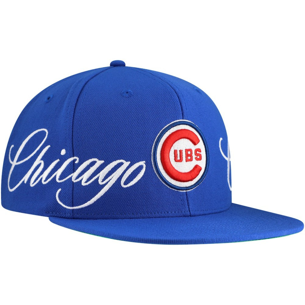 Chicago Cubs Mitchell & Ness Just Don x MLB Lux Script Snapback Hat Near Me