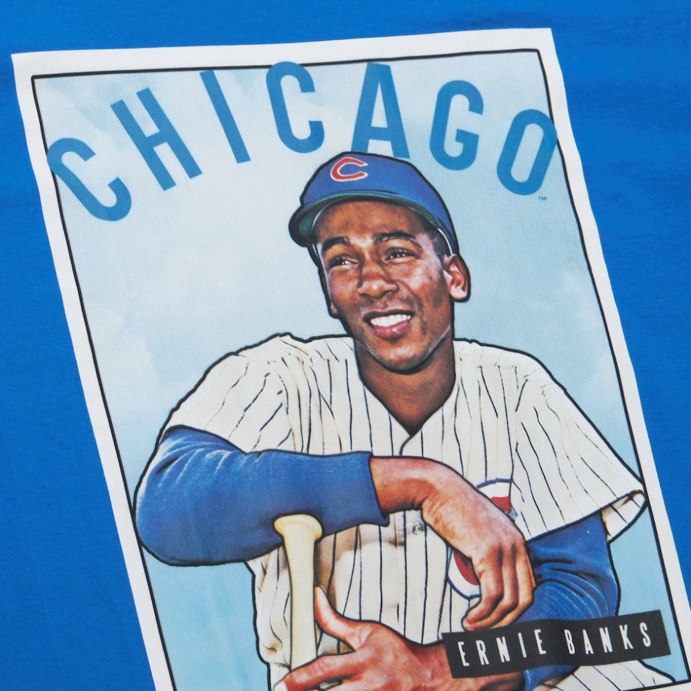 Ernie Banks Chicago Cubs Mitchell & Ness Cooperstown Collection Collectors Connection T-Shirt Clearance