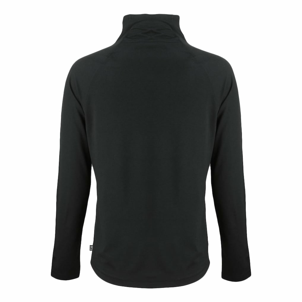 San Francisco 49ers Cutter & Buck Women's Coastline Epic Comfort Eco Recycled Funnel Neck Raglan Pullover Sweatshirt Black - NFL