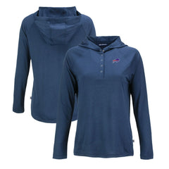 Buffalo Bills Cutter & Buck Women's Coastline Epic Comfort Eco Recycled Raglan Pullover Hoodie Navy - NFL