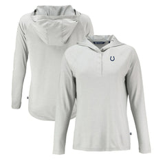 Indianapolis Colts Cutter & Buck Women's Coastline Epic Comfort Eco Recycled Raglan Pullover Hoodie Gray - NFL