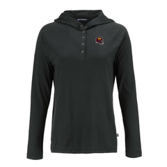 Washington Commanders Cutter & Buck Women's Coastline Epic Comfort Eco Recycled Raglan Pullover Hoodie Black - NFL