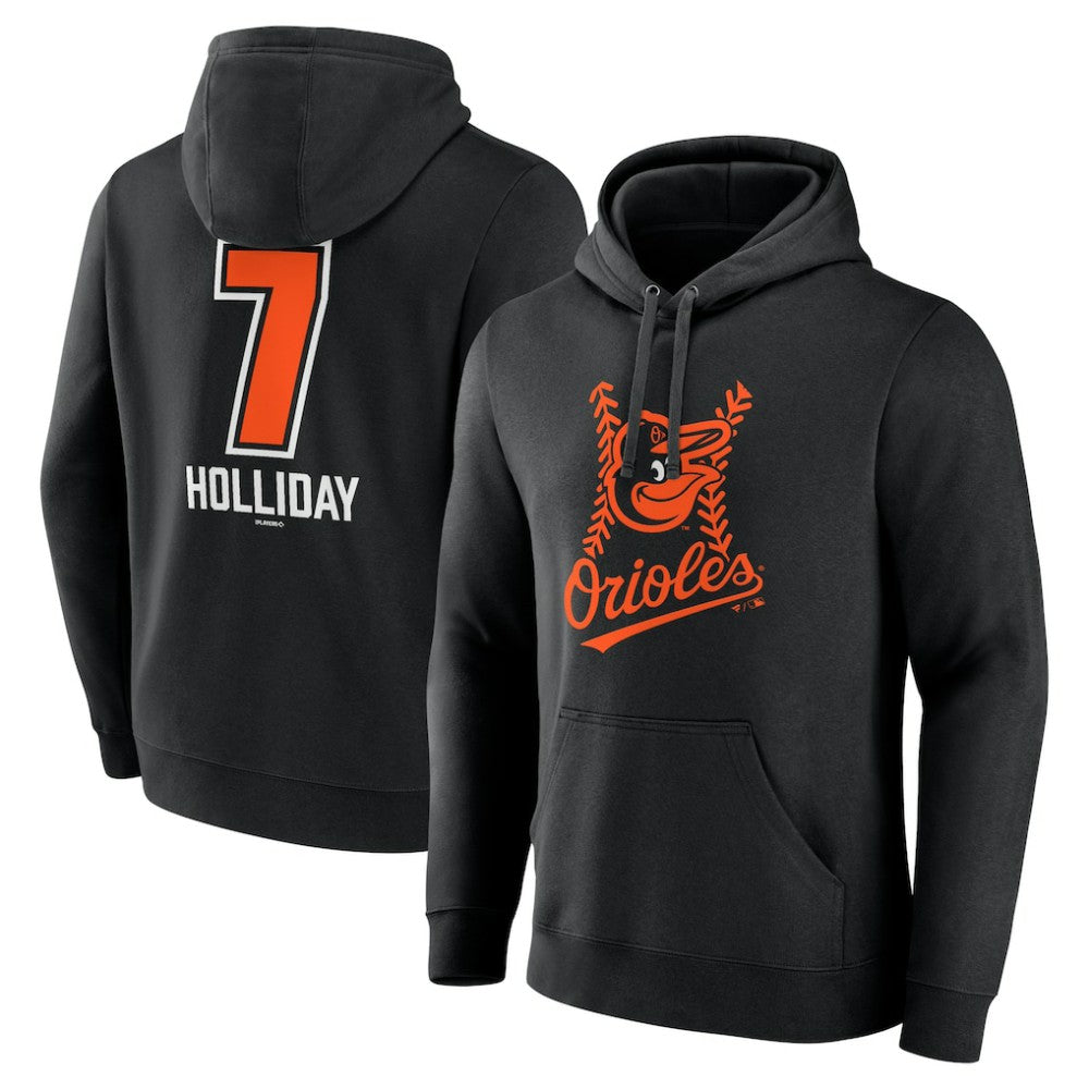 Jackson Holliday Baltimore Orioles Fastball Player Name & Number Pullover Hoodie Sale