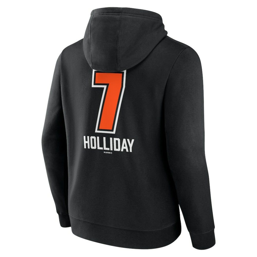 Jackson Holliday Baltimore Orioles Fastball Player Name & Number Pullover Hoodie Sale