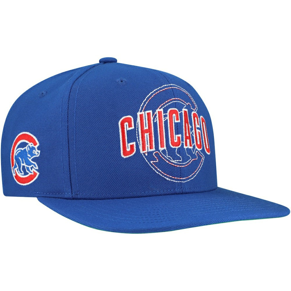 Chicago Cubs Mitchell & Ness Double Up Snapback Hat Near Me