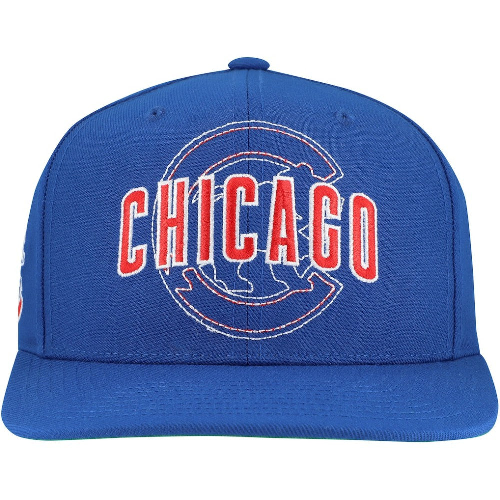 Chicago Cubs Mitchell & Ness Double Up Snapback Hat Near Me