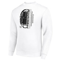 Washington Commanders Starter Half Helmet Team Graphic Tri-Blend Fleece Pullover Sweatshirt White - NFL