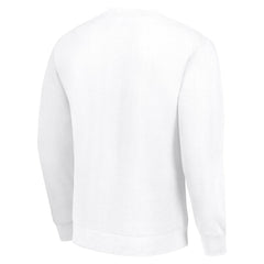 Detroit Lions Starter Half Helmet Team Graphic Tri-Blend Fleece Pullover Sweatshirt White - NFL