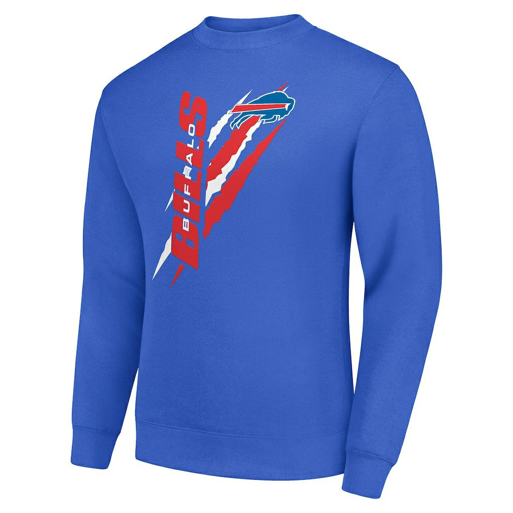 Buffalo Bills Starter Color Scratch Team Graphic Fleece Pullover Sweatshirt Royal - NFL