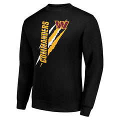 Washington Commanders Starter Color Scratch Team Graphic Fleece Pullover Sweatshirt Black - NFL