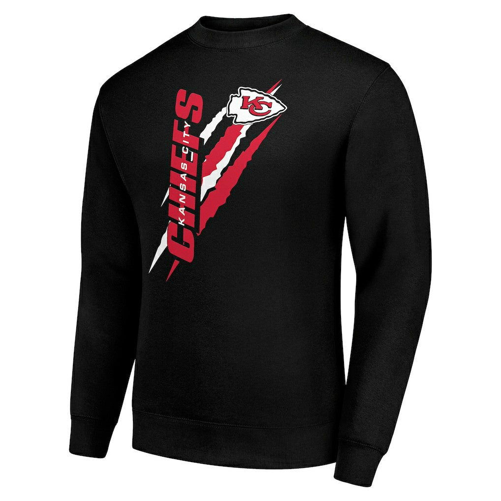 Kansas City Chiefs Starter Color Scratch Team Graphic Fleece Pullover Sweatshirt Black - NFL