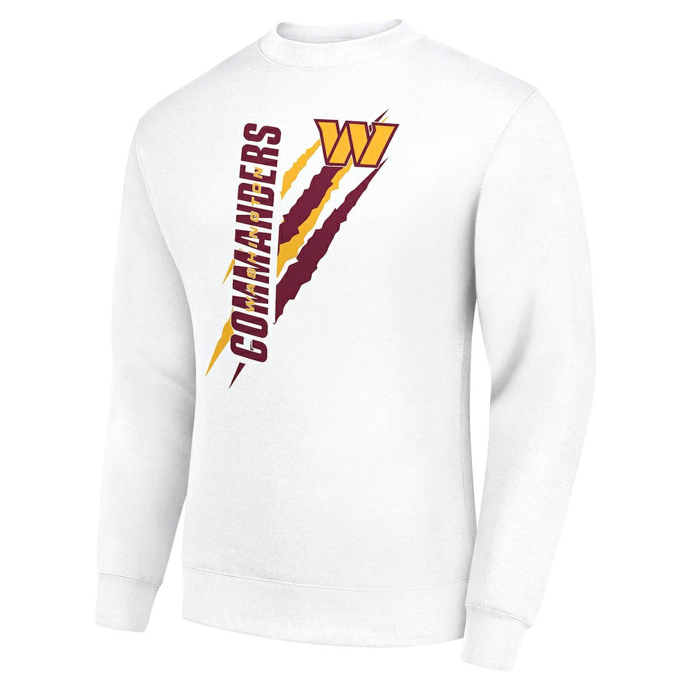 Washington Commanders Starter Color Scratch Team Graphic Fleece Pullover Sweatshirt White - NFL