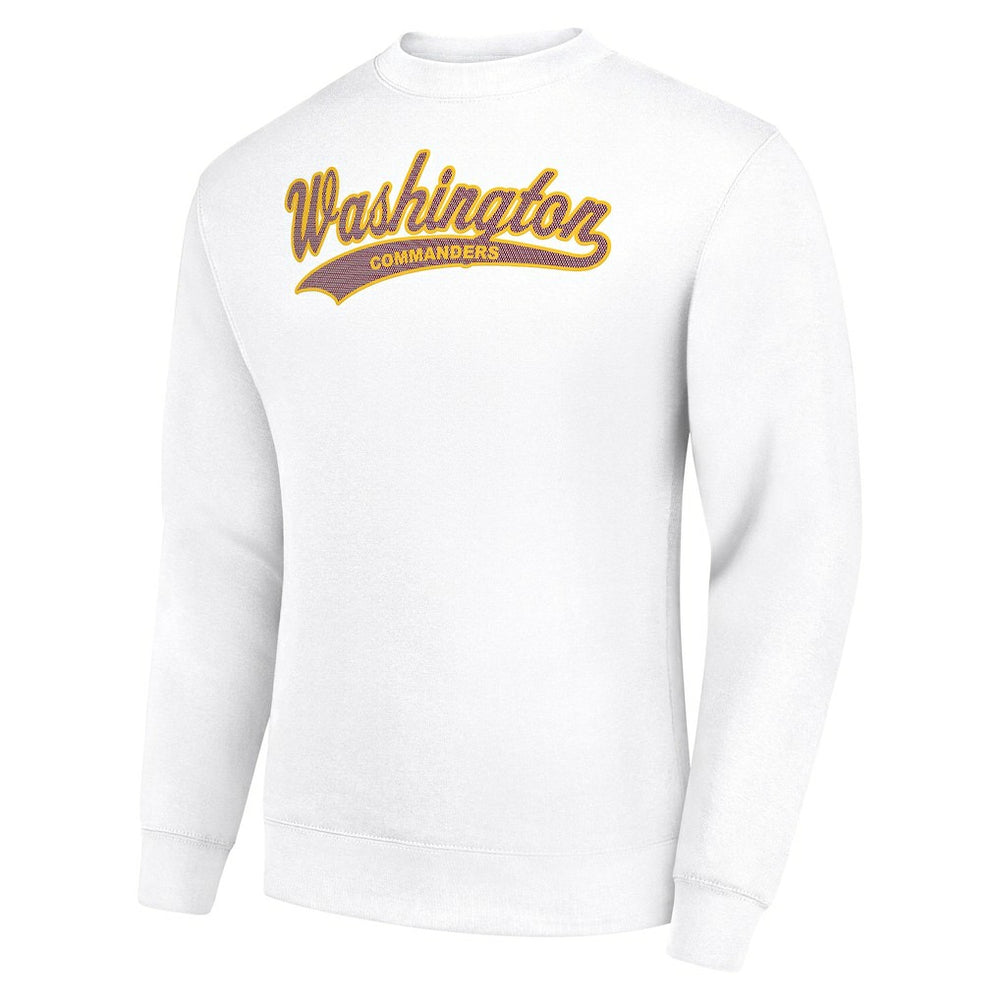 Washington Commanders Starter Tailsweep Team Graphic Tri-Blend Fleece Pullover Sweatshirt White - NFL