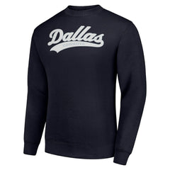 Dallas Cowboys Starter Tailsweep Team Graphic Tri-Blend Fleece Pullover Sweatshirt Navy - NFL