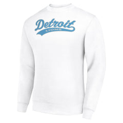 Detroit Lions Starter Tailsweep Team Graphic Tri-Blend Fleece Pullover Sweatshirt White - NFL