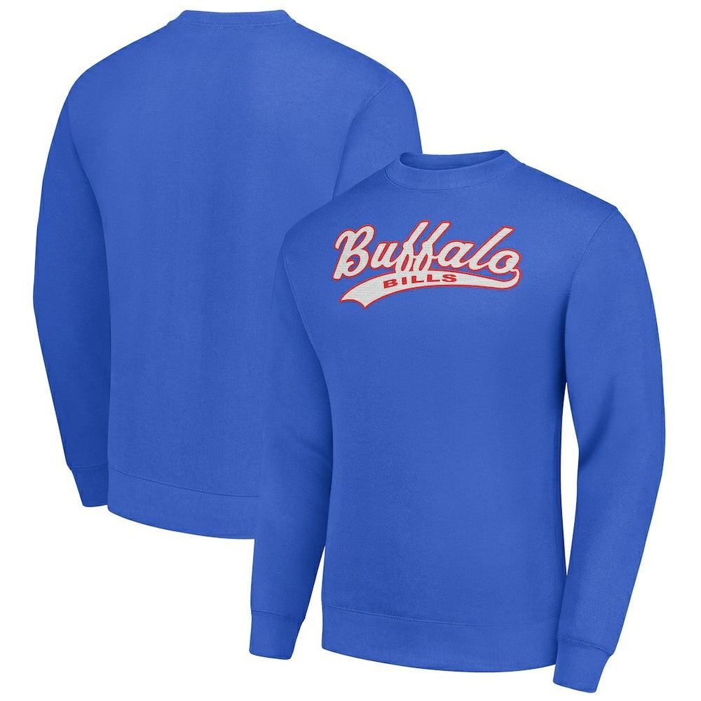 Buffalo Bills Starter Tailsweep Team Graphic Tri-Blend Fleece Pullover Sweatshirt Royal - NFL