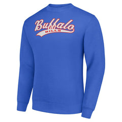 Buffalo Bills Starter Tailsweep Team Graphic Tri-Blend Fleece Pullover Sweatshirt Royal - NFL