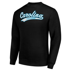 Carolina Panthers Starter Tailsweep Team Graphic Tri-Blend Fleece Pullover Sweatshirt Black - NFL