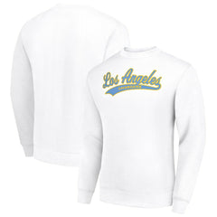 Los Angeles Chargers Starter Tailsweep Team Graphic Tri-Blend Fleece Pullover Sweatshirt White - NFL