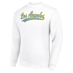 Los Angeles Chargers Starter Tailsweep Team Graphic Tri-Blend Fleece Pullover Sweatshirt White - NFL
