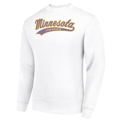 Minnesota Vikings Starter Tailsweep Team Graphic Tri-Blend Fleece Pullover Sweatshirt White - NFL