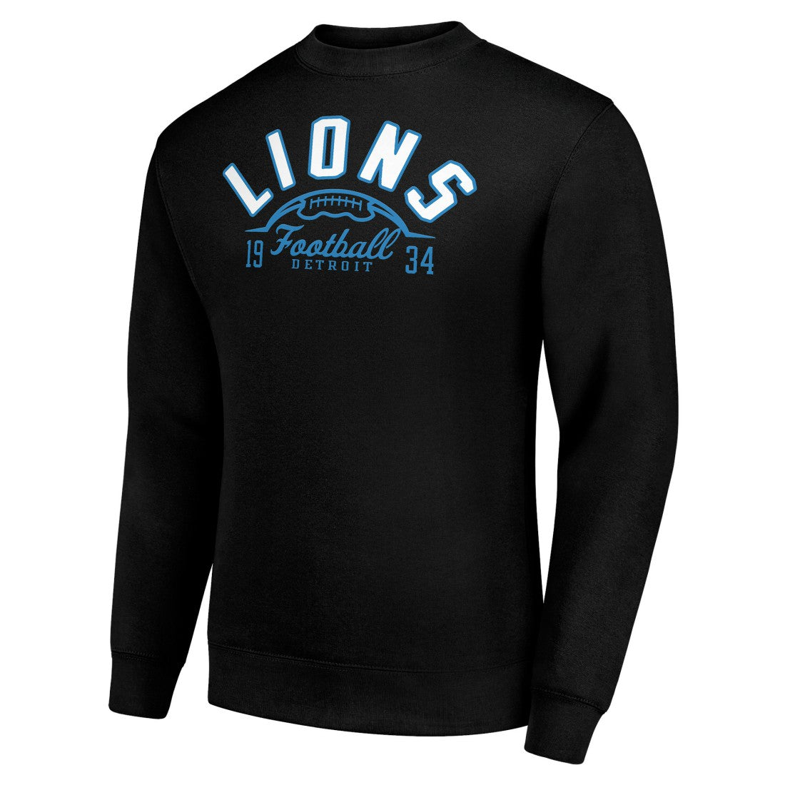 Detroit Lions Starter Half Ball Team Graphic Fleece Pullover Sweatshirt Black - NFL