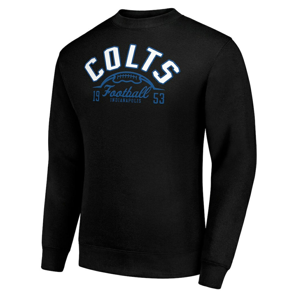 Indianapolis Colts Starter Half Ball Team Graphic Fleece Pullover Sweatshirt Black - NFL