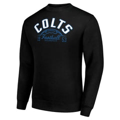Indianapolis Colts Starter Half Ball Team Graphic Fleece Pullover Sweatshirt Black - NFL