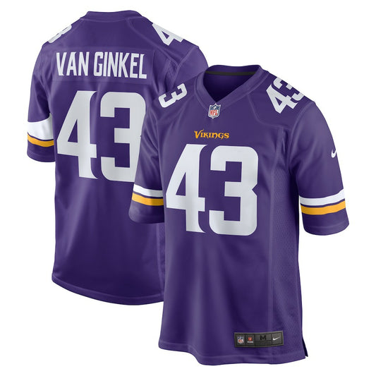 Andrew Van Ginkel Minnesota Vikings Team Game Jersey - Purple | NFL Jerseys