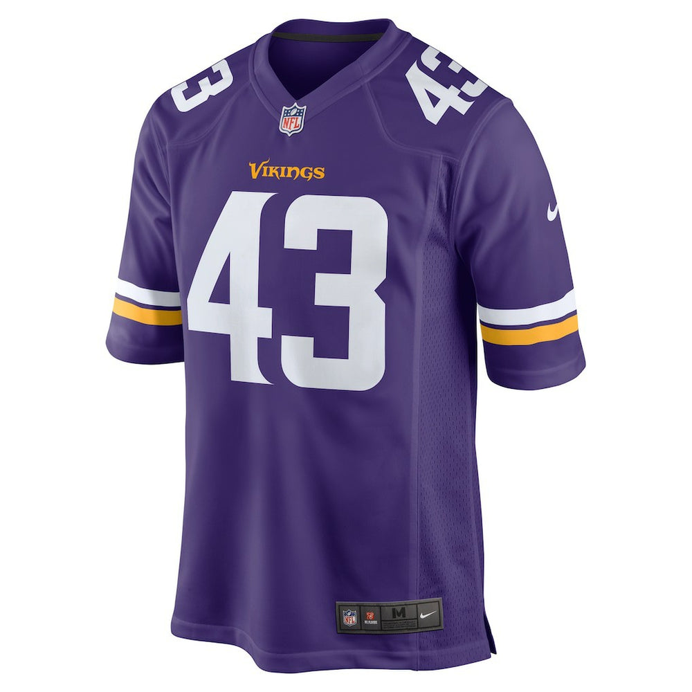 Andrew Van Ginkel Minnesota Vikings Team Game Jersey Purple - Nike