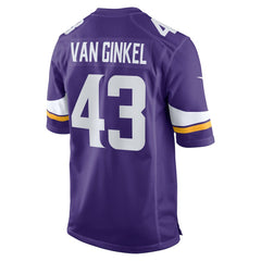 Andrew Van Ginkel Minnesota Vikings Team Game Jersey Purple - Nike