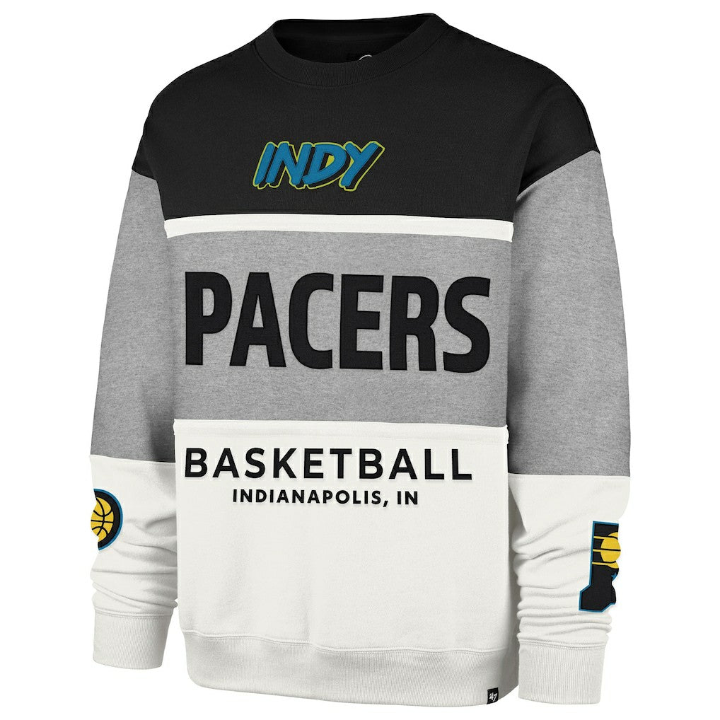 47 brand - Indiana Pacers '47 Unisex 2024/25 City Edition On Five Maximalist Pullover Sweatshirt - Gray